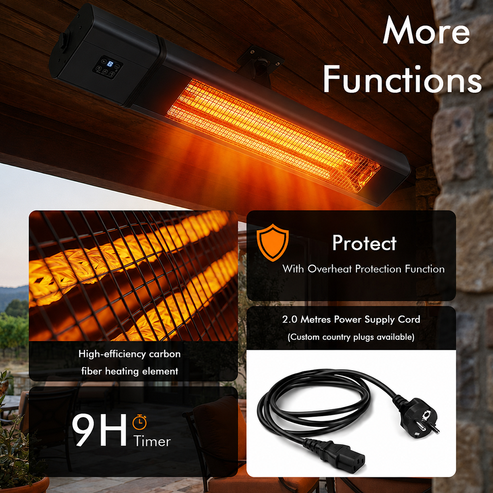 1800W Ip65 Heater,Remote Controlled Heaters,Infrared Warmer