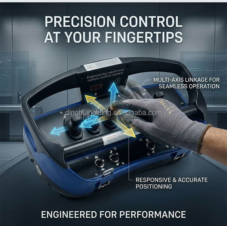 Remote Controls 6 Ways Joysticks High Quality Waterproof IP68 CE FCC Wireless Proportional Remote Controller