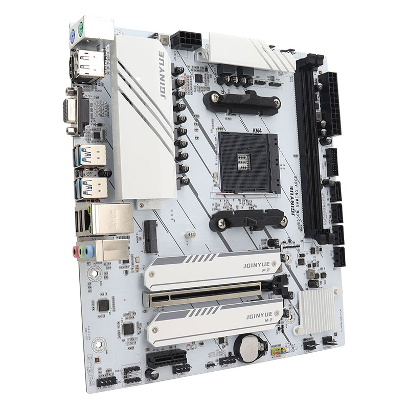 JGINYUE B550M-GAMING ARGB Motherboard with CPU R7 5700x 32GB DDR4 RAM for Computer