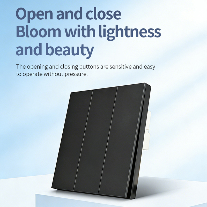 High Quality Matte Black Universal EU UK Standard Ultra-thin Home Sockets Wall Switches Interruptor Factory Manufacturer