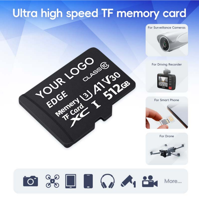 High Endurance SD Cards for Dash Cams for 256GB 512GB and SDCard 128GB 24/7 Performance TF Card Tolerance 85°C