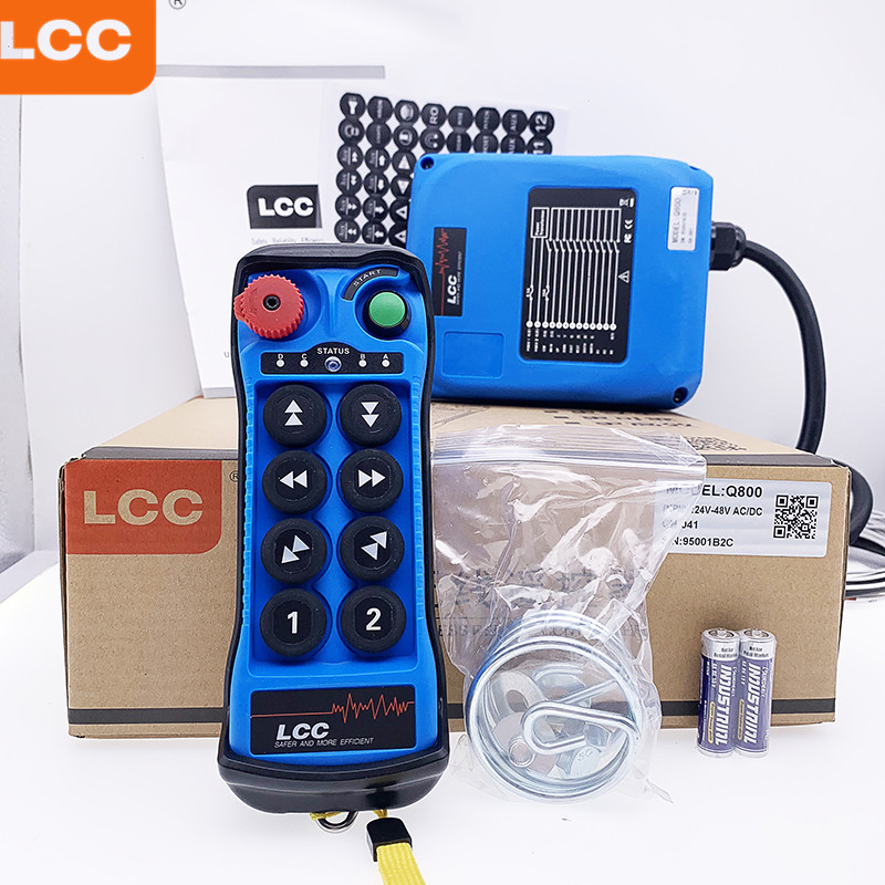Q800 8-button Single-speed Wireless Crane and Radio Remote Control for Industrial Use