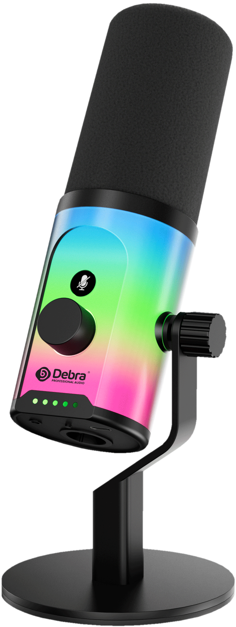 Debra Professional Condenser Studio Microphone 2e2 Monitor Speakers Headphone Vlogging USB Audio Interface Sound Card Kit