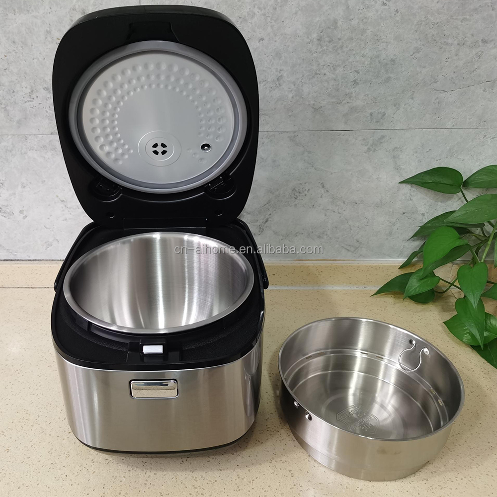 Digital 5L IH Rice Cooker 1250W 24h Delay Timer Low Sugar Smart Rice Cookers Electric With LCD Display & Fuzzy Logic Technology