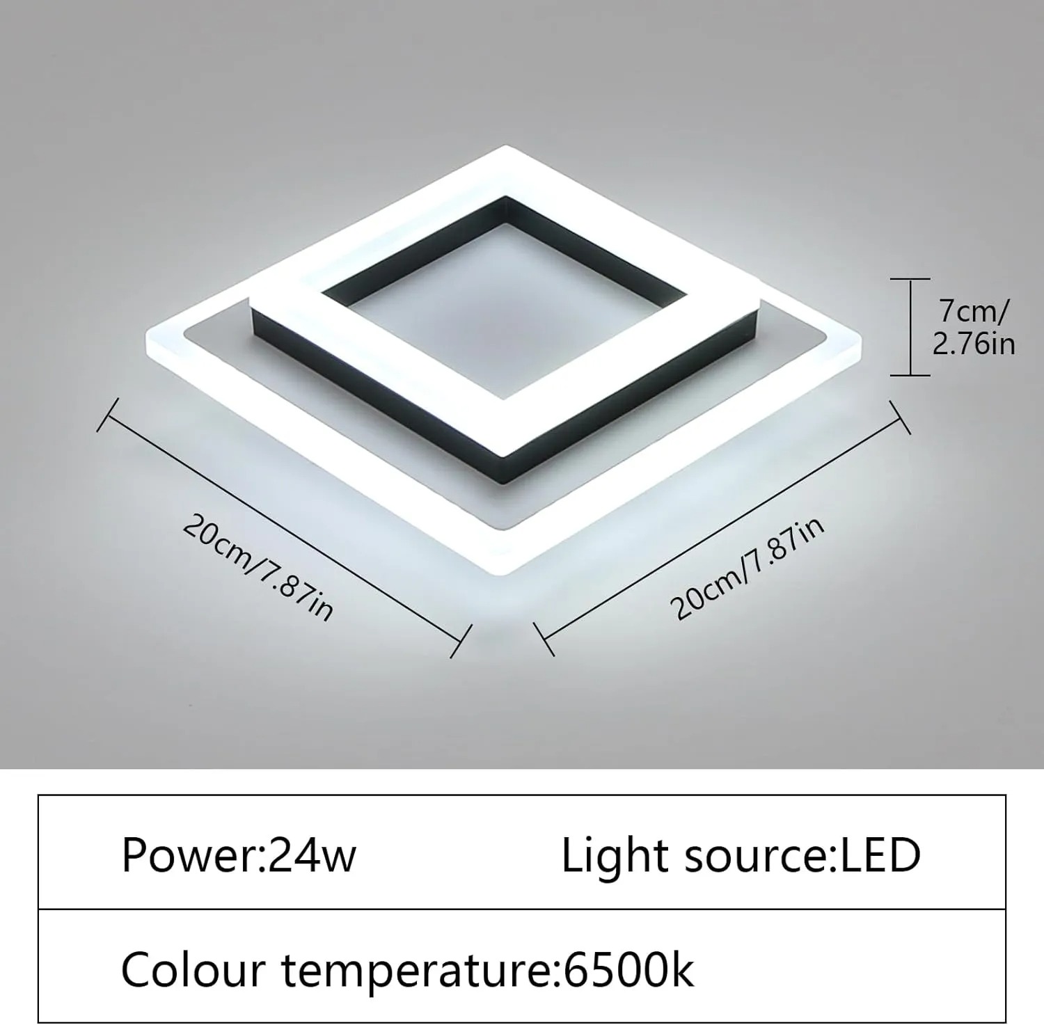 Hot Selling Modern Interior Lighting Fixtures Surface Mounted Acrylic Round Shape Led Ceiling Light for Aisle Lights