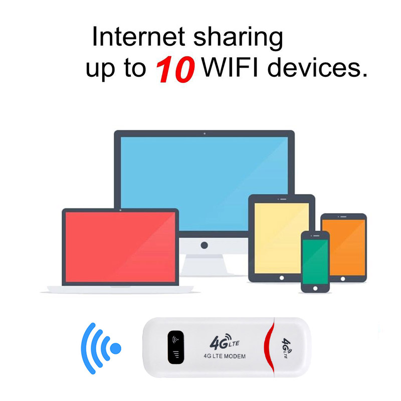 3G 4G USB WIFI Modem Universal 150M USB Dongle Mobile WiFi Hotspot Modem Simcard Portable  Router