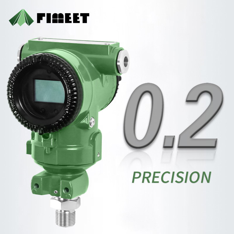 High-precision Stainless Steel Pressure Transmitter Sensor Digital Display High-temperature Resistant (-0.1 100MPa Range)