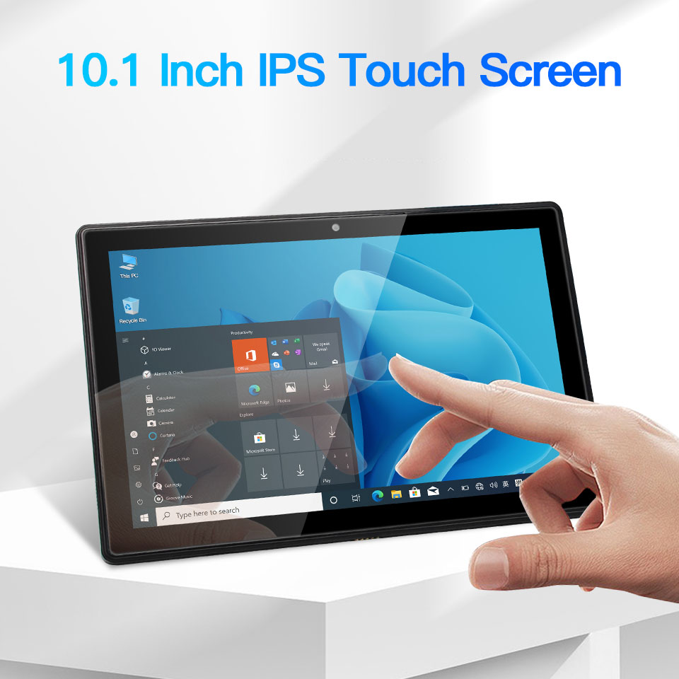 10.1 Inch Windows Tablet Pc with Wifi Octa Core 8GB 128GB Memory IPS Touch Screen USB Interface Professional Business Use