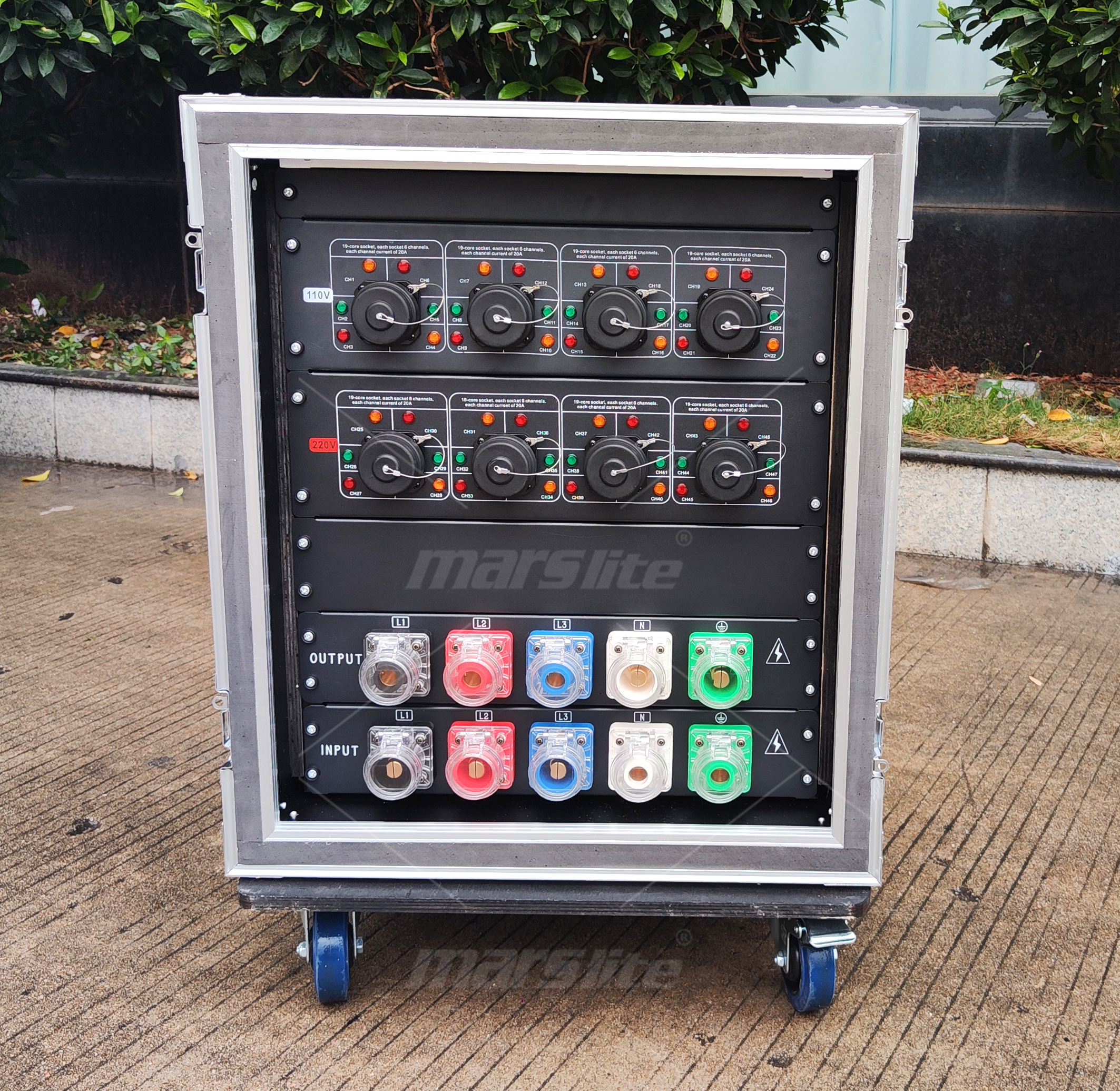 Pro Stage Power Distribution Box Manufacturer 3-Phase 5-Pin 400A Distro Boxes Portable Power Distribution