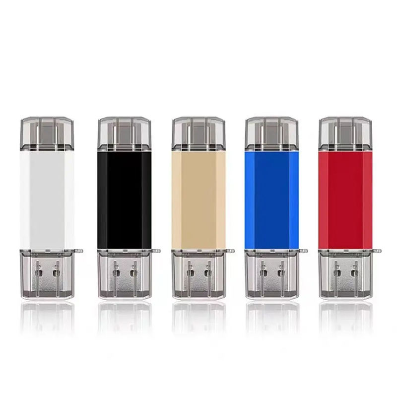 Custom Logo USB3.0 64GB Pendrive Memory Stick Bulk Cheap Metal OTG USB Type-C Flash Drive Disk 8GB 16GB 32GB 128GB