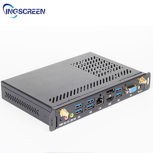 INGSCREEN Mini Desktop PC Win10 I3/I5/I7 10500 CPU Core Video Memory SSD Hard Drive AU/US Plug for Office Touch Panel