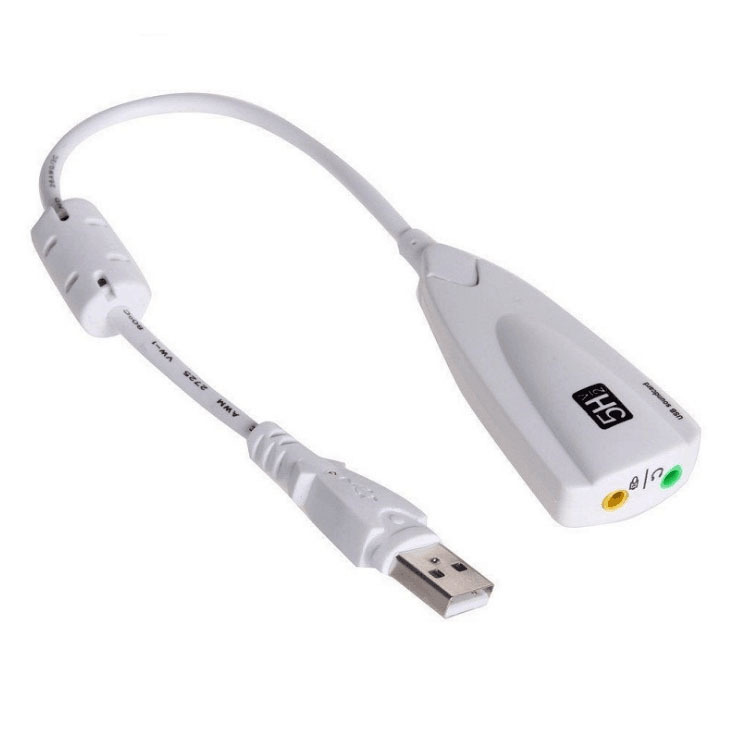 Steel Sound 5Hv2 USB Sound Card with Wired Virtual 7.1 Surround Sound 12 Channel Equalizer USB 2.0