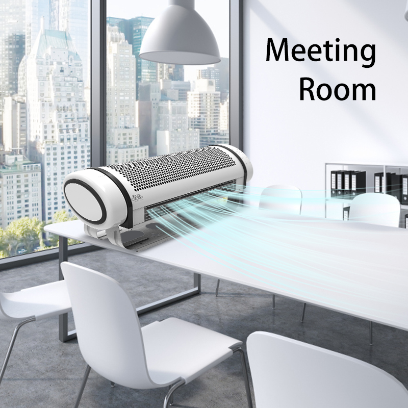 2024 Wall-mounted Fan Smart New Design Voice and Remote  Purification Household Bladeless Cooling Fan