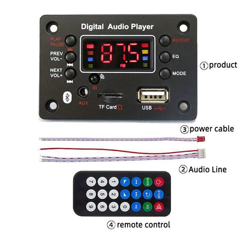 BT Wireless Auto MP3 Player USB FM Radio FLAC APE Format Support Portable LCD Cigarette Lighter Modulator Digital Music Speaker
