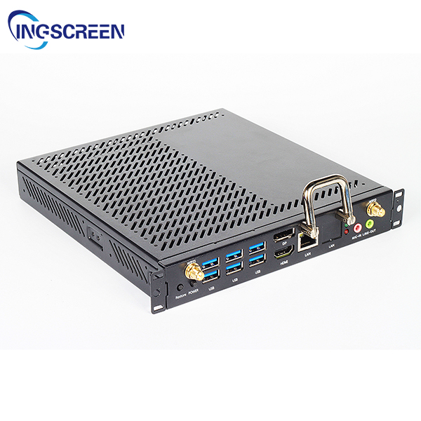INGSCREEN Mini Desktop PC Win10 I3/I5/I7 10500 CPU Core Video Memory SSD Hard Drive AU/US Plug for Office Touch Panel