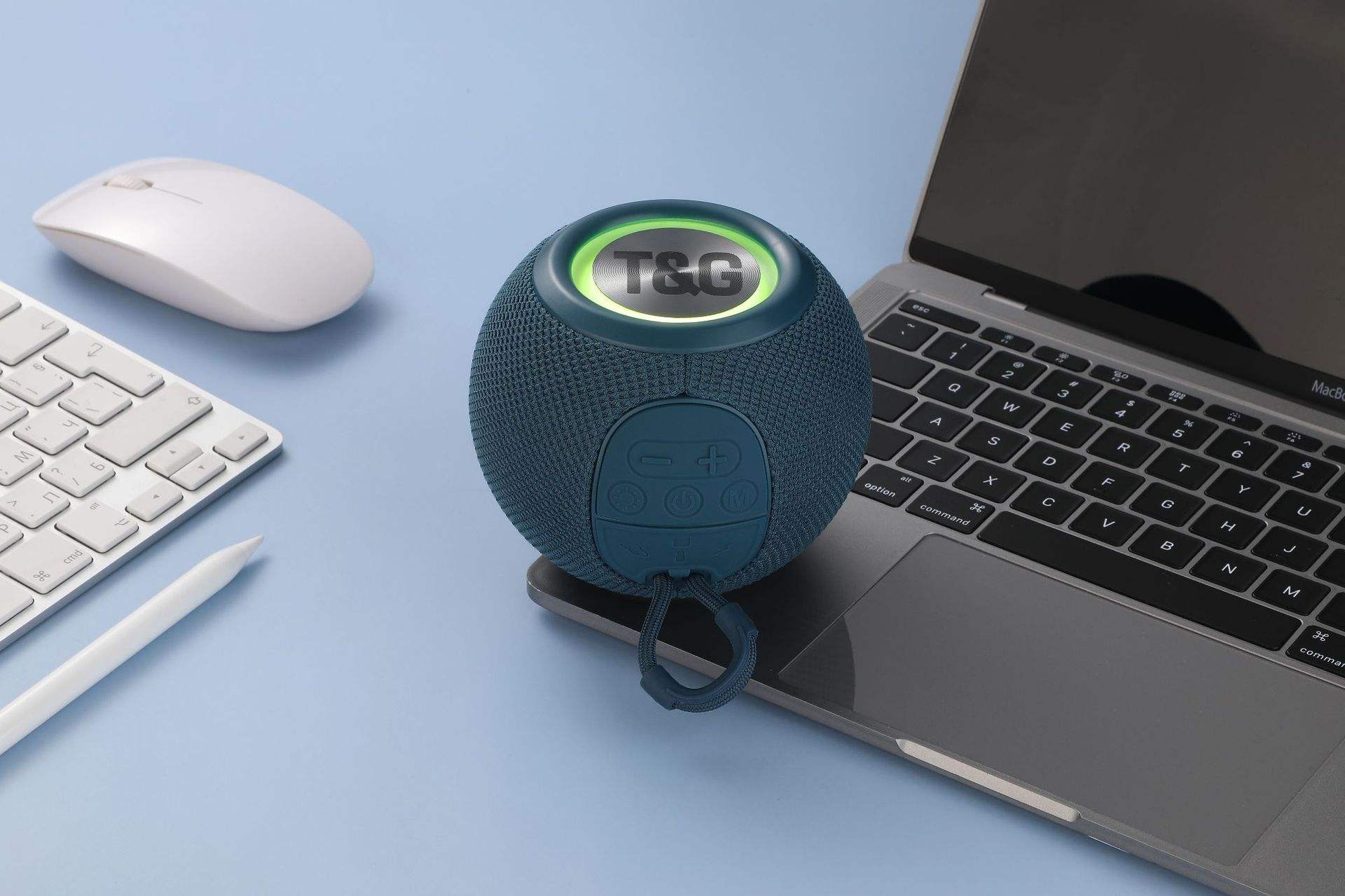 Alaxe Smart Speaker with RGB LED Lighting Wireless Desktop Subwoofer Portable Base-New Outdoor Portable Smart Speakers