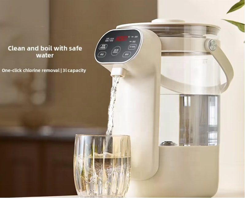 3L Full Automatic Electric Kettle Heat Preservation Temperature Display for Office Household Use 220V Colored Keep Warm Feature