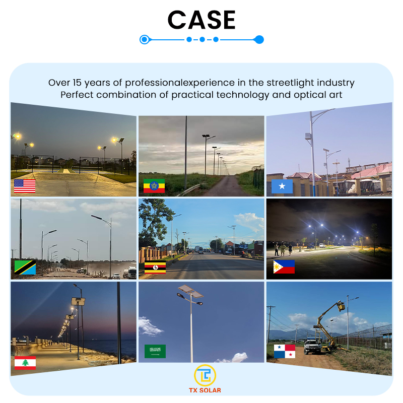 Waterproof All-in-One Solar LED Street Light Custom OEM Solar Powered Street Lamp for Rural Road & Parking Lot Lighting
