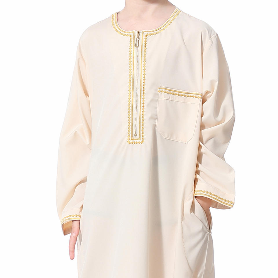 RTS Boys Arabic Thobe Golden Trim