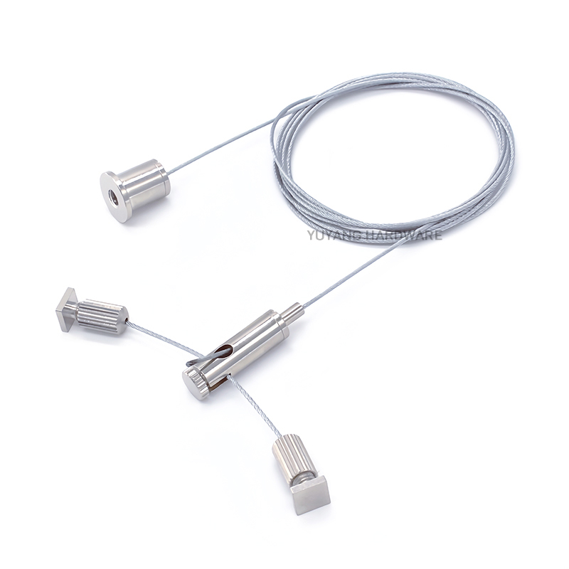 Factory Price  Hanging Kit Lighting Ceiling Hardware Wire Rope Fittings Steel Ceiling Mounting Cable Suspension Kit
