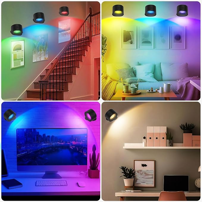 Indoor 5W LED Wall Lamp 360 Degrees Rotating Magnet Fixation Hotel Sconce Bedroom Rechargeable LED Wall Light