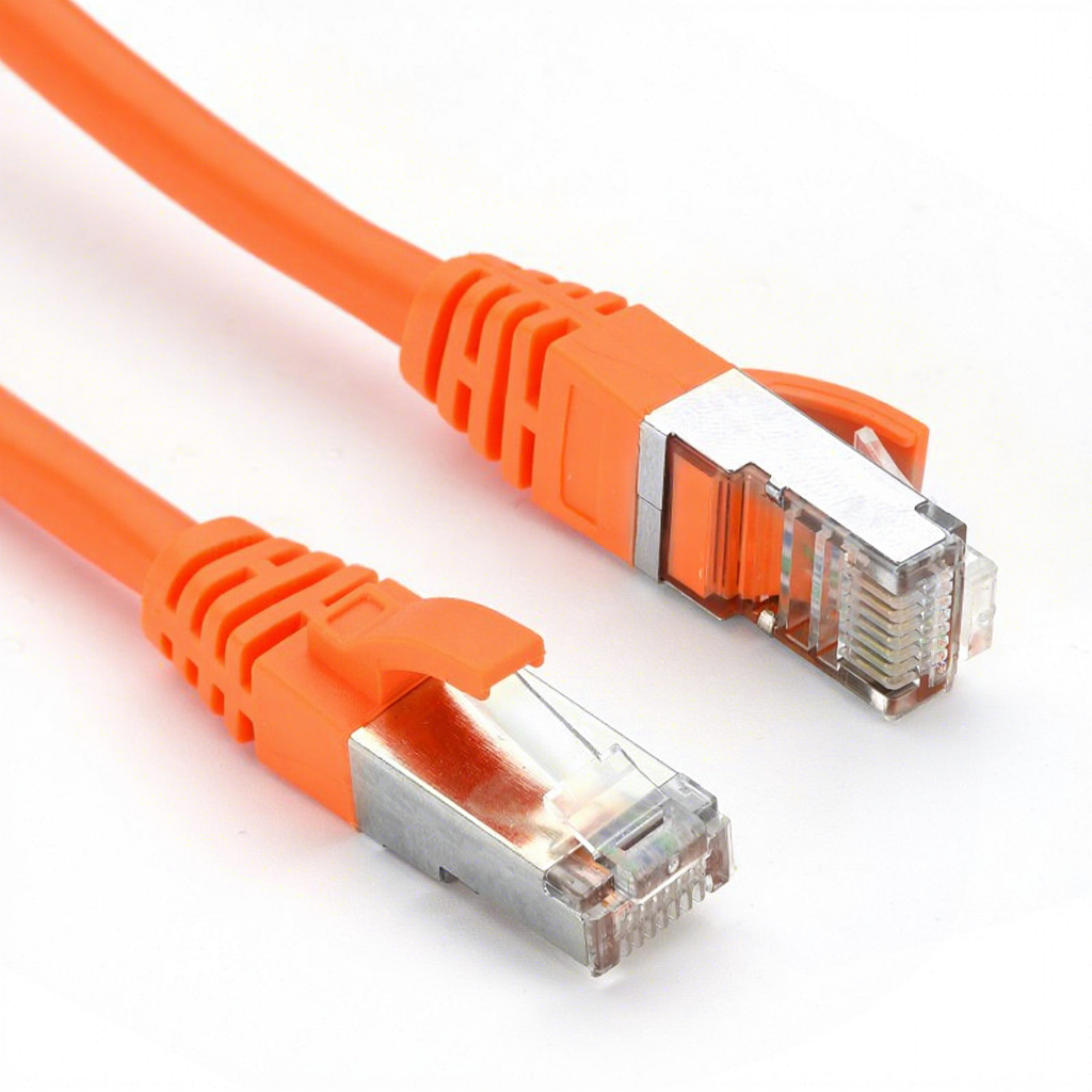 Cat6A S-FTP RJ45 Bare Copper Patch Cord 24-30AWG 0.3m 50m Lengths 250 MHz High-speed 10GBASE-T Internet Connection LAN Network