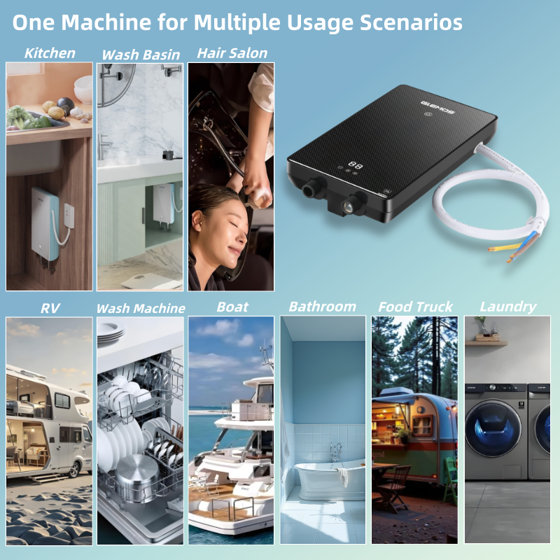 High Quality Fast Heating Energy Saving Instantaneous Electric Hot Water Heater for Shower Kitchen Bathroom