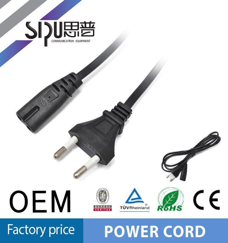 SIPU Competitive Price Power  2 Pin Cable C7 Power Cable Wholesale Electric Wire Cable