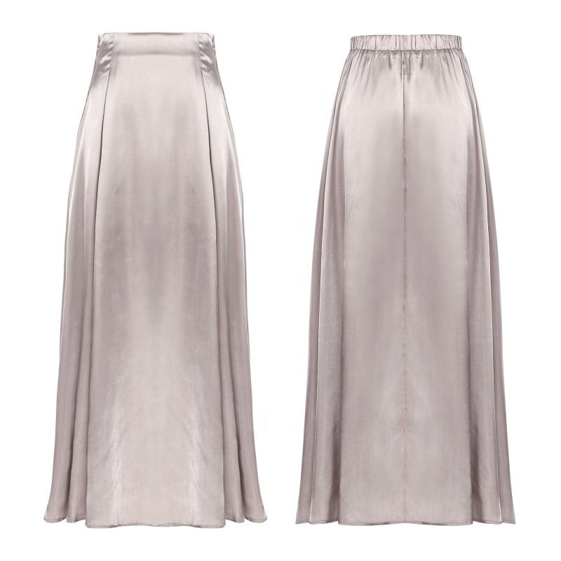 Атласная юбка High Waist (Elegant Satin Long)