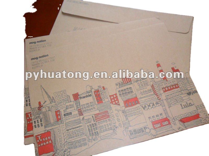 Пользовательские Роскошные A3 A4 A5 A6 печатные бумажные конверты упаковка новый стиль бумажник подарочные деньги конверты