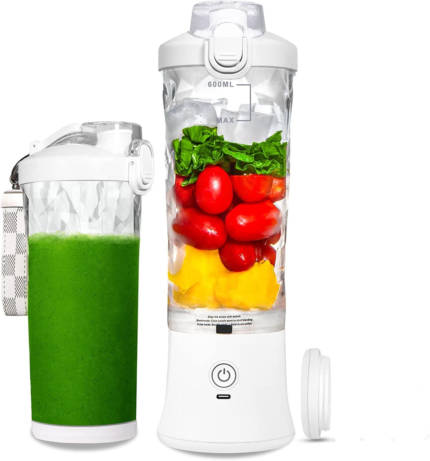 Factory Design Best Selling 600ml Sports Juicer Blender Protein Shaker Electric Blender Portable Juice Blender