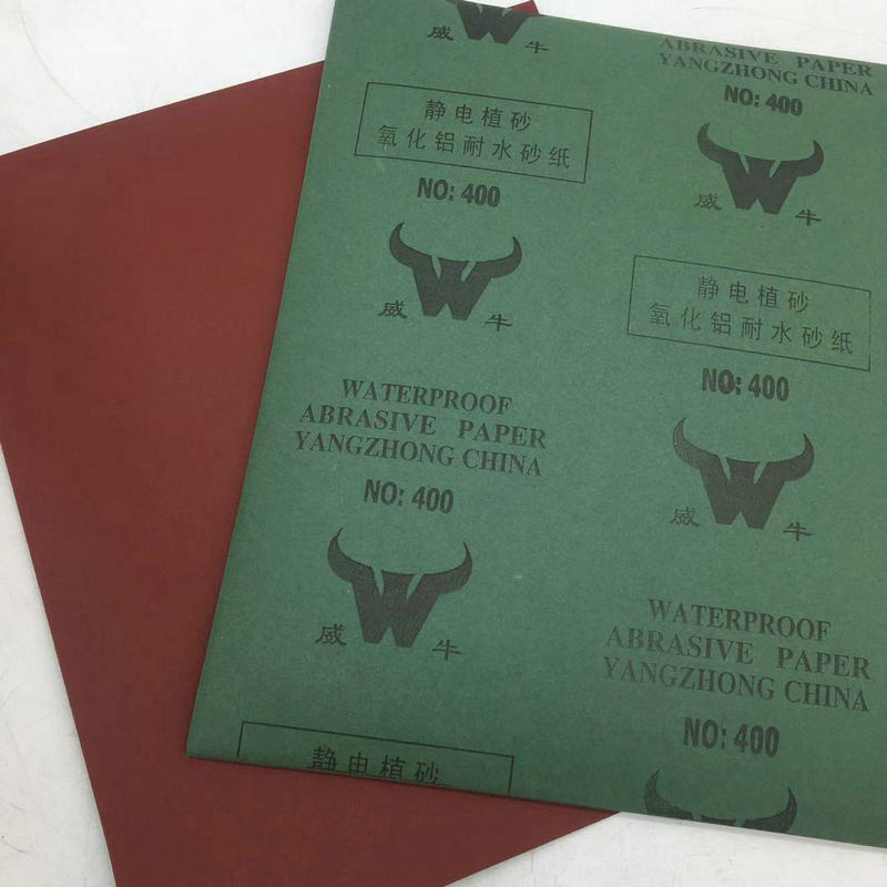 Manufacturer Supplies Large Quantities Weiniu Brand Brown Corundum Water Sandpaper China Origin for Cars Furniture Home