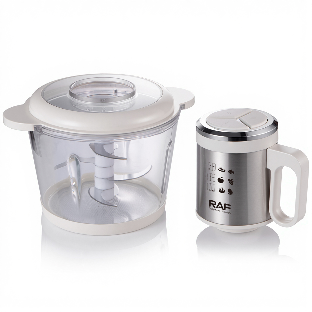 RAF Hot Selling 2025 Vegetable Chopper Good Quality Large Liters Glass Food Processor for Home Use