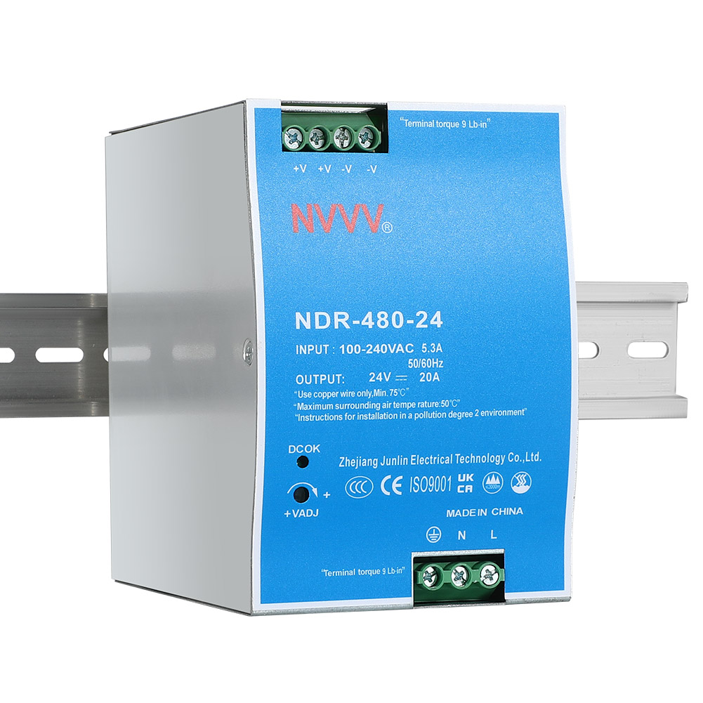 Power Supply Din Rail  5v 12v 24V 48V 10W 20W 45W 60W 100W 120W 150W 240W 480W Switching Power Supply for Automation Equipment