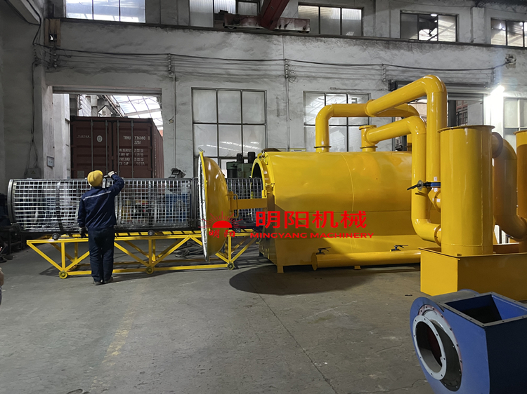 Factory Horizontal Charcoal Carbonization Furnace Energy Saving Biochar Stove Wood Log Coconut Shell Charcoal Making Machine