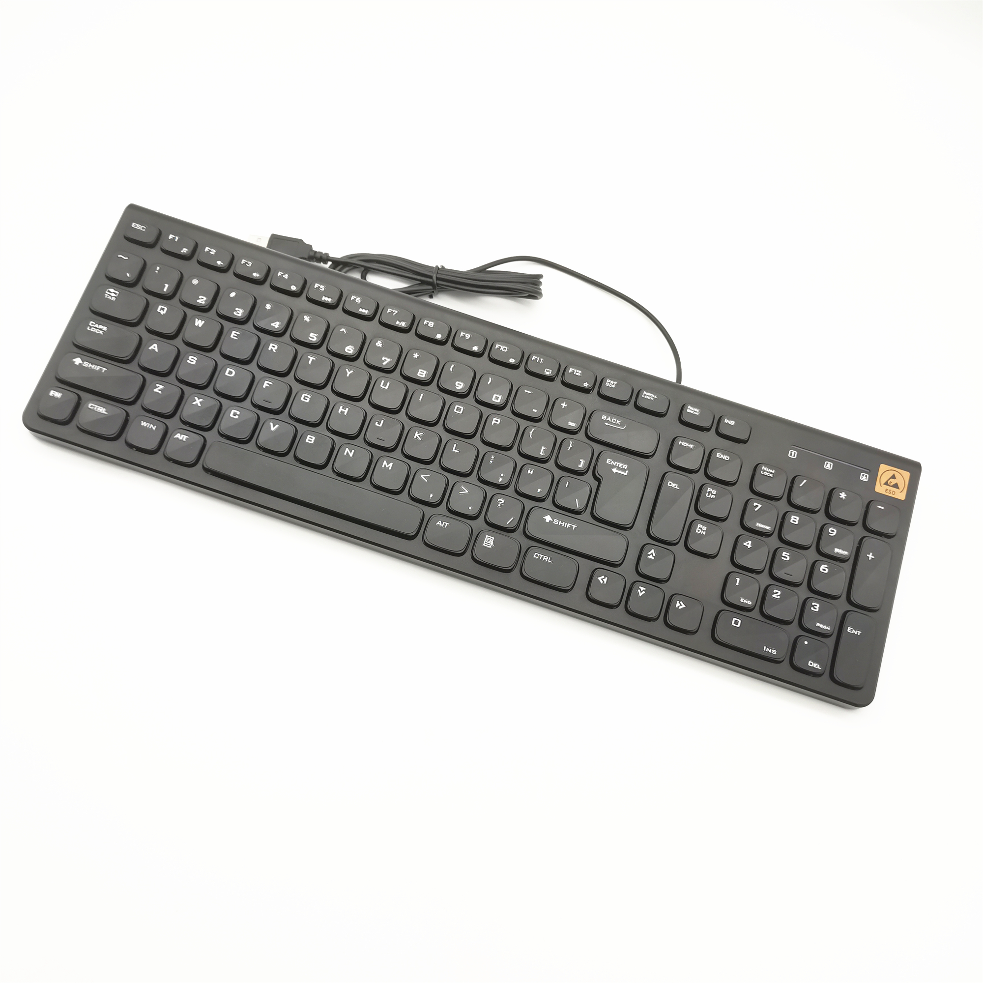 High Quality Anti-Static Black Keyboard Economically Priced for Factory School Office Packaging & Printing
