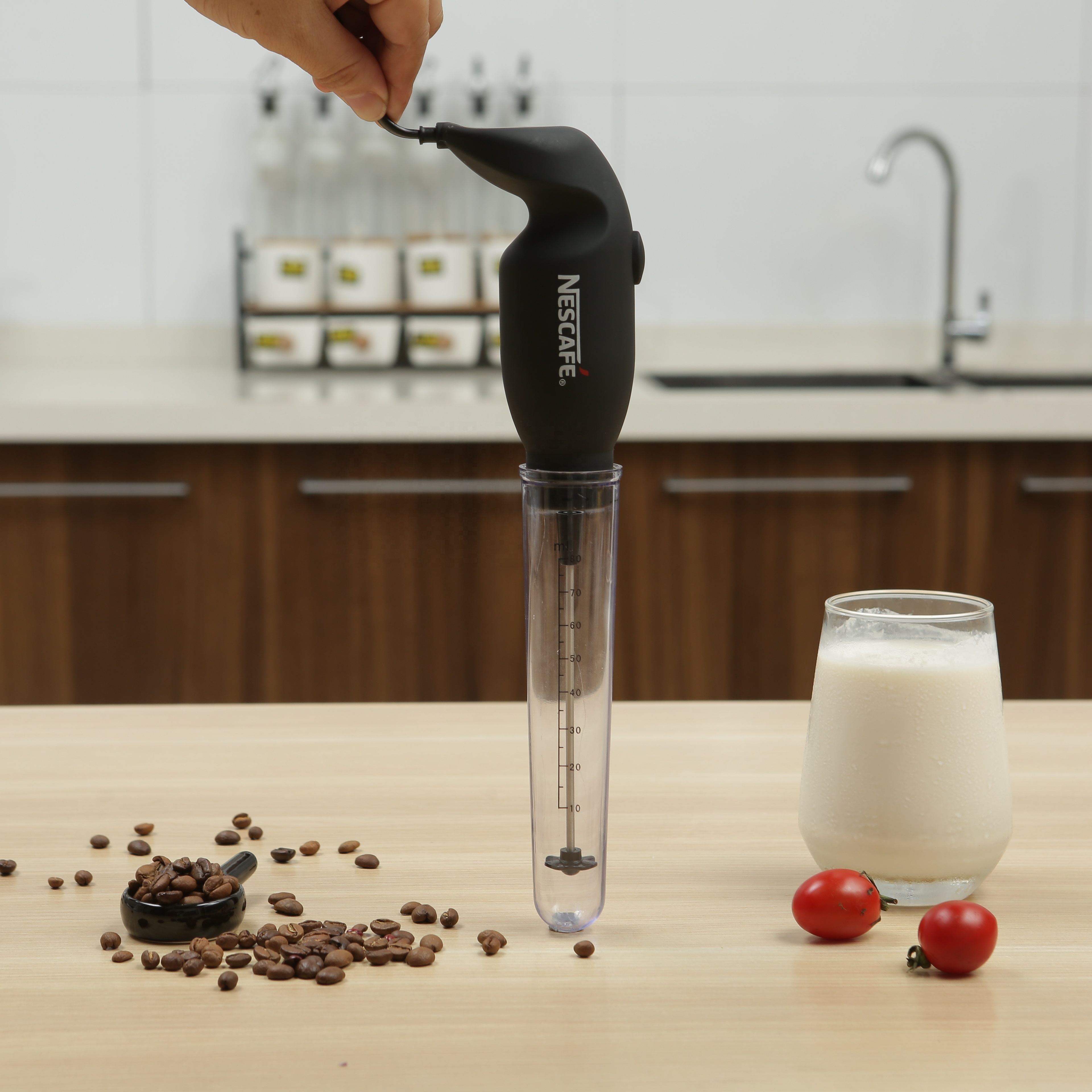 HB-202A Automatic  Electric Milk Frother Hand Blender Electric