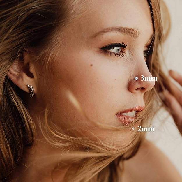Титановый пирсинг для носа (Nose Stud)