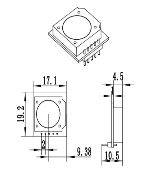 ZE31-C2H5OH High Performance Miniaturized Portable Electrochemical Carbon Dioxide Sensor Module 0.01 PPM Resolution UART 60S