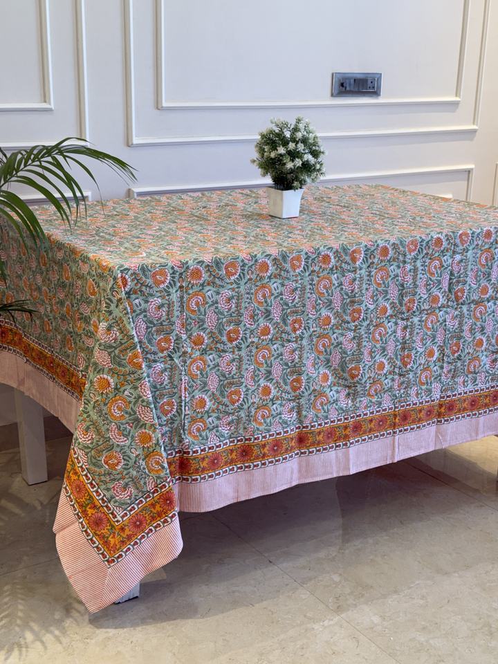 Хлопковая скатерть Hand Block