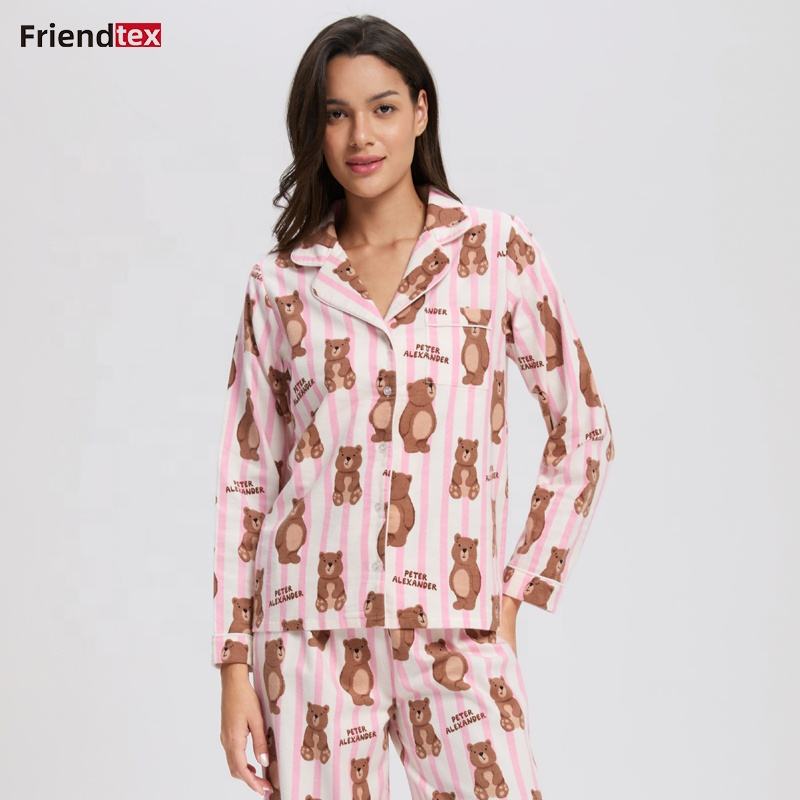 Принтованная пижама (Pink Bear Striped)