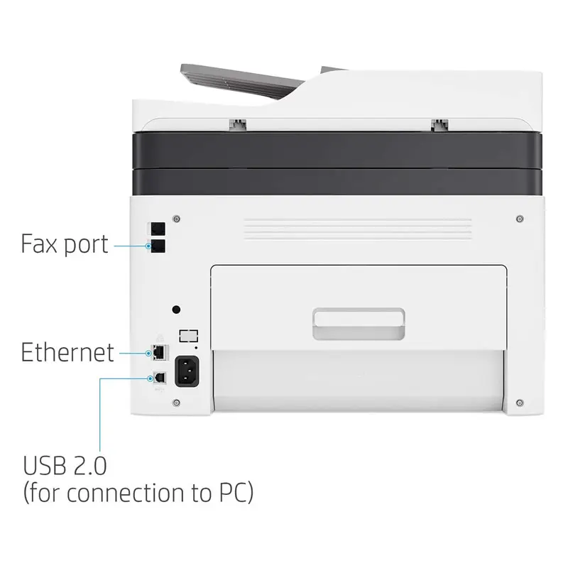 ForHP Color Laser 179fnw Wireless All in One Laser Printer with Mobile Printing & Built-in Ethernet, Works with Alexa (4ZB97A)