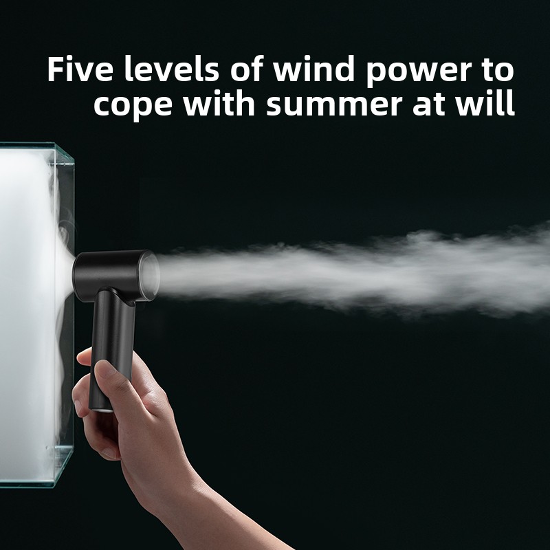 N610 Hot Selling Real 3000mAh Portable Handheld Bladeless Wearable High Speed Turbo Cooling Mini USB Rechargeable Fan