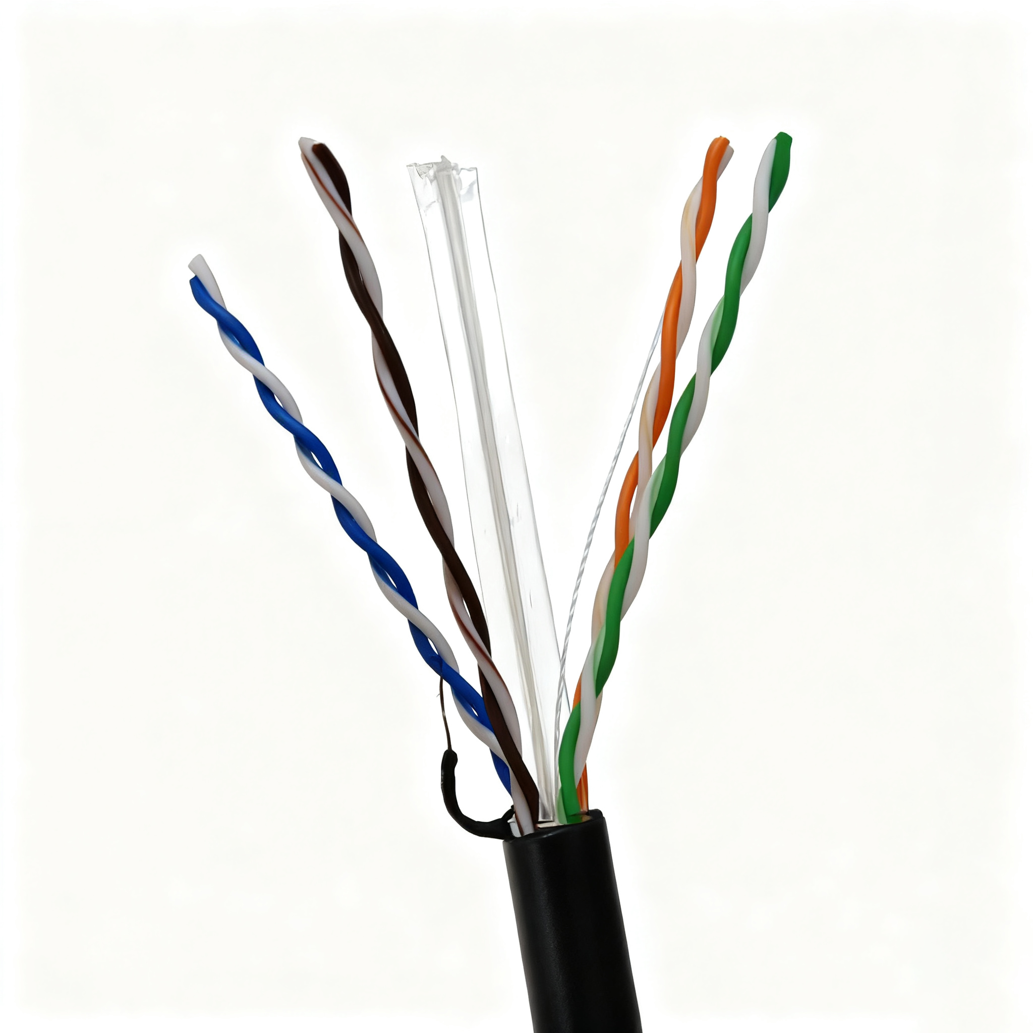 DENIXI 305M 1000ft CAT6 CAT6A Ethernet Cable 23AWG 24AWG CCA / Pure Copper Conductor UTP FTP SFTP Network Cable