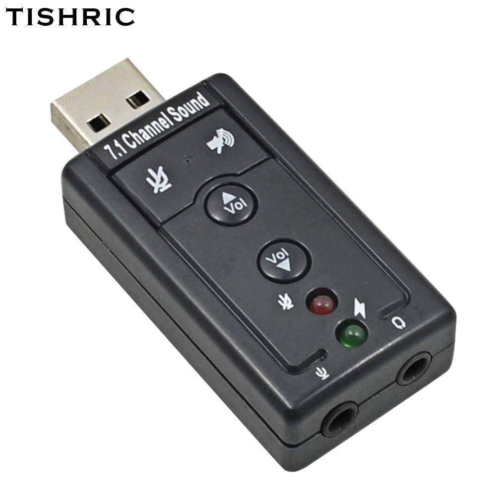 Simulated 7.1 channel USB external sound card, no need to disassemble, plug and play