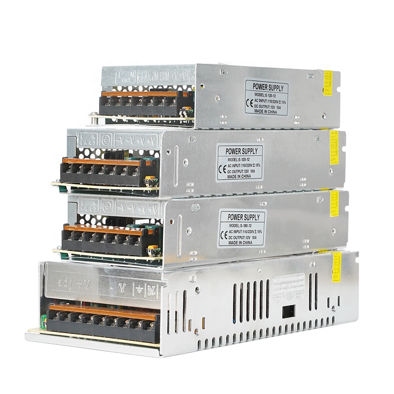 Power Supply 5V 12V 24V 36V 48V 2A 5A 10A 15A 30A 15W 25W 35W 50W 100W 150W 200W 350W Switching Power Supply for Led Strip CCTV