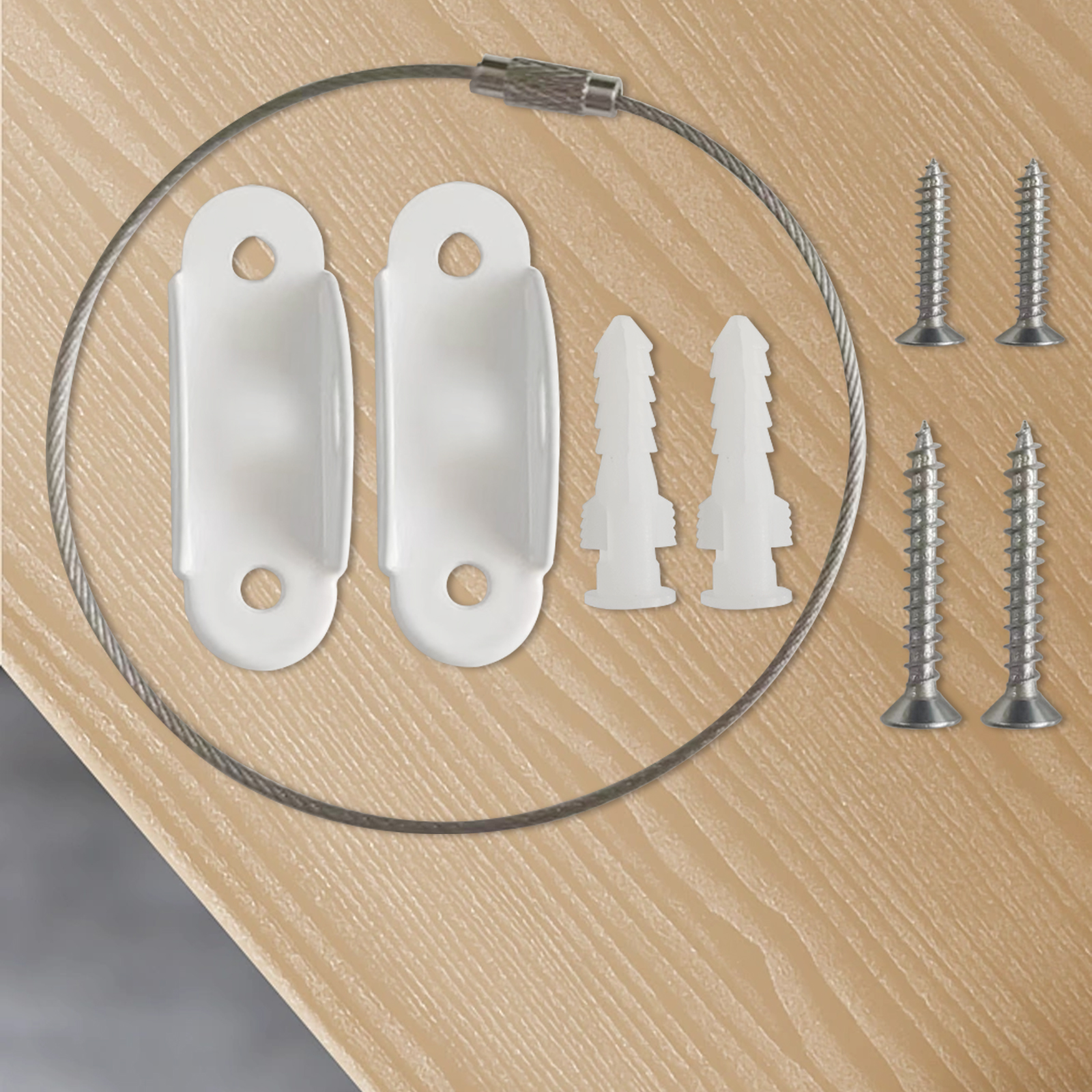 Wholesale Firm Secure Anti Tip Furniture Anchors for Baby Proofing Dresser Wall Safety Anchor Furniture Fasteners to Wall