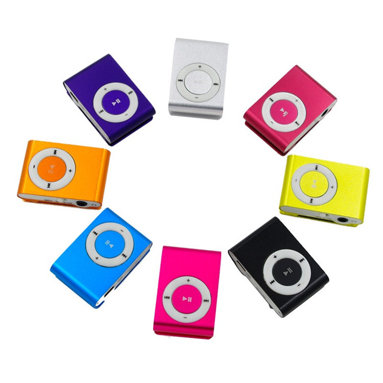Classic Retro Portable Mini Metal Clip Mp3 Player Sport Music Player Clip Mp3 Running Sport Metal Mini Clip Mp3 Player