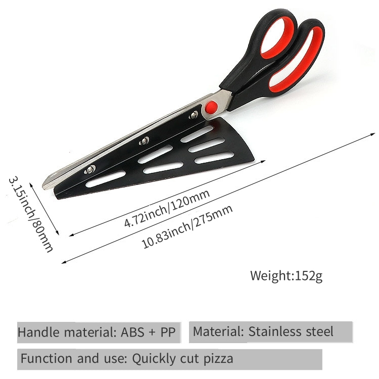 Heavy Duty Multifunction Kitchen Utensils Stainless Steel Pizza Cutter and Scissors