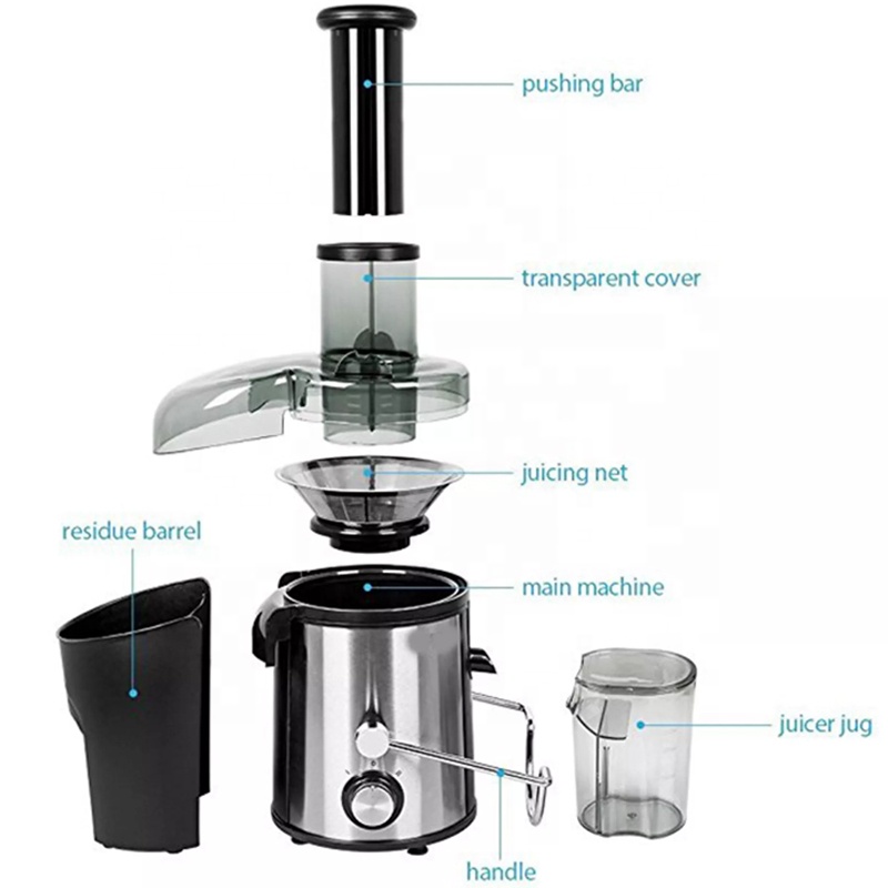 Household Juicer Juice Machine Wholesale Hot Sell Big Mouth Fruit Juice Slow Juicer Extractor Commercial Machine